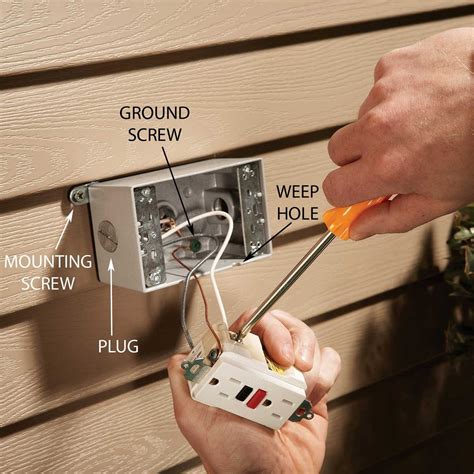 convert outdoor receptacle to junction box cover|diy outdoor electrical box.